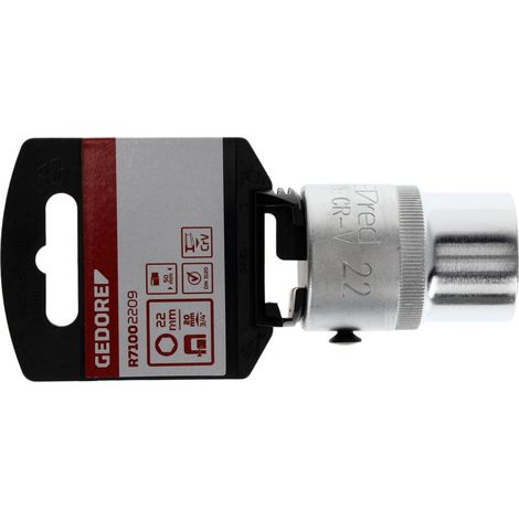 R71002209 Vaso para llave de vaso 3/4" hexagonal 22 mm longitud 50 mm (1/4)