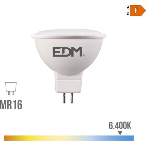Dichroitische LED-Glühbirne MR16 (8 W, 6400 K, 780 lm) IP20, Ø 5 x 5 cm