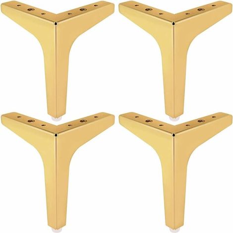 Metal Triangle Sofa Legs Triangle Furniture Legs Coffee Table Legs Metal Triangle Furniture Legs DIY Metal Furniture Legs for Cabinet Sofa Chair Coffee Table (4 Pieces) (1/5)