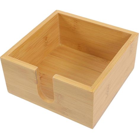 Porte-serviettes en bois, présentoir de table, distributeur de mouchoirs en papier décoratif (1/5)