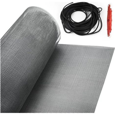 Mosquito net roll, 500 x 150 cm, fiberglass mosquito net, insect screen for windows, cuttable, tear-resistant