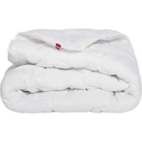 Abeil 15000000648 - Trapunta singola con protezione antiacaro e antibatterica, in poliestere, Trapunta singolatura a stella, 200 x 140 x 4 cm, bianco (1/4)