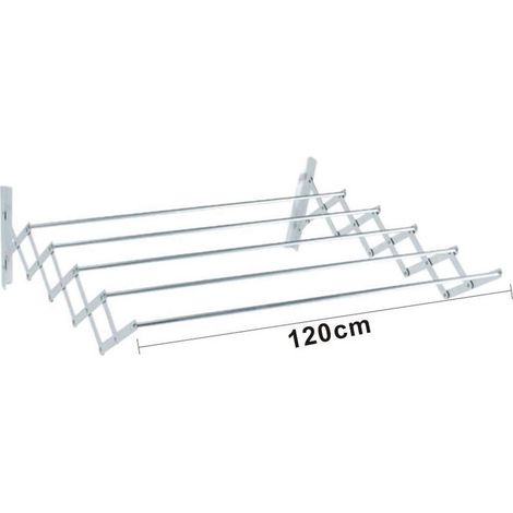Stendibiancheria a fisarmonica estensibile in alluminio TALOX 120x80cm