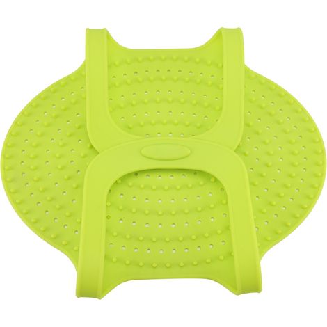 Lot de 2 tapis de cuisson volaille antiadhésif vert silicone alimentaire résistant chaleur pour dinde (1/5)