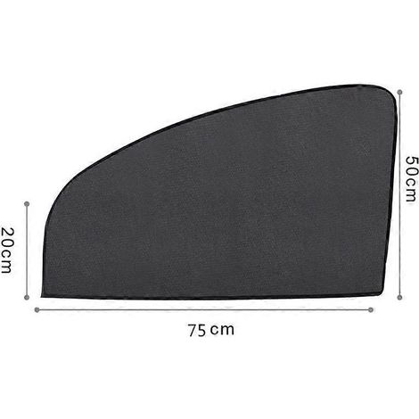 Pare-soleil magnétique pour vitre latérale de voiture (1 pièce), protection UV, occultant, accessoire auto en maille (03) (1/5)