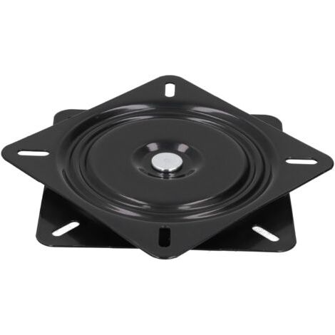 Base rotative en acier A3 156x156mm – Rotation 360° – Charge max élevée pour chaises de bar et bureaux – Installation rapide