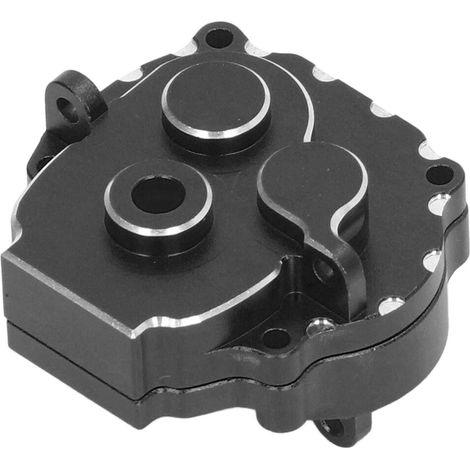 Boîte de vitesses en alliage d'aluminium avec engrenages en acier pour Traxxas 1/18 TRX4M RC Crawler - Pièces de rechange noires (1/5)