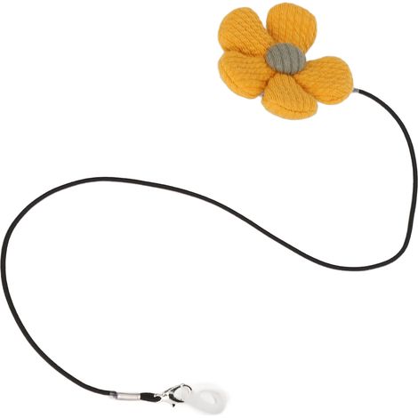 Sangle de sécurité anti-perte pour appareils auditifs, motif floral, adaptée seniors et enfants, attache réglable. (1/5)