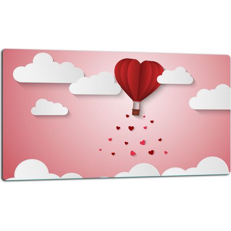Tagliere della lastra di vetro 52x30 cuore (1/5)