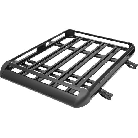 Porte-bagages de toit, alliage d'aluminium + ABS, 127 x 97 cm, capacité de charge 68 kg (150 lbs), compatibilité SUV, design aérodynamique (1/5)
