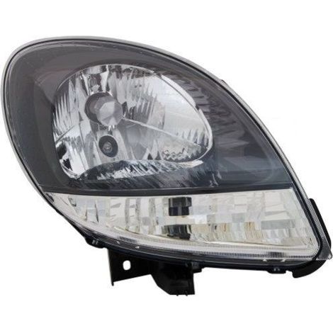 Phare avant droit H4 noir Renault Kangoo 1 phase 2 2003-2008