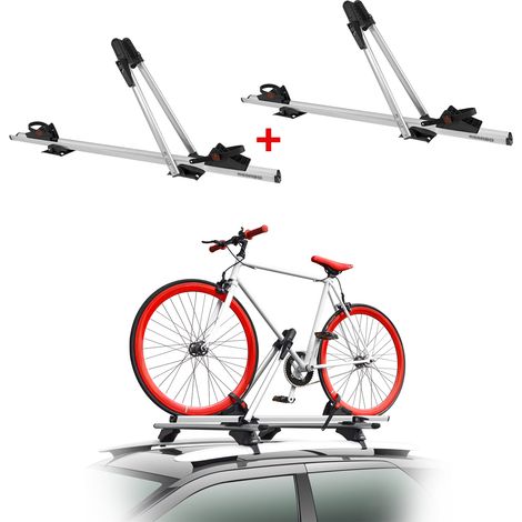 2 Menabo Porte-vélo de Toit Juza pour 2 Vélo 15kg en Aluminium TUV (1/5)