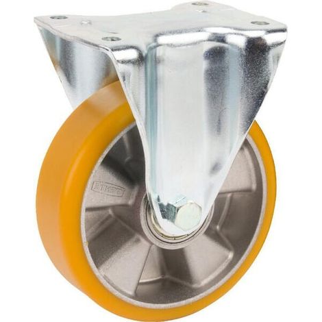 Bockrolle schwer mit Polyurethan-Lauffläche TENTE 4688ITP160P63 (1/3)