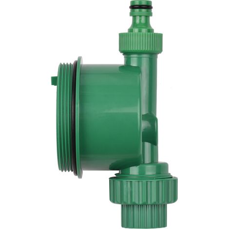 Minuterie d'arrosage automatique numérique, minuterie d'irrigation de jardin programmée, contrôleur d'irrigation d'eau intelligent à piles pour pelouse, terres agricoles, cour, serre, Vert, norme euro