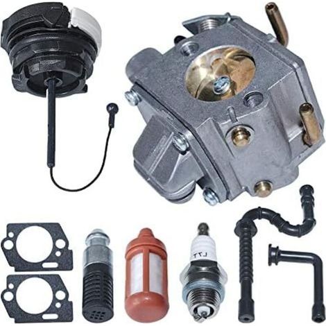 Vergaser für STIHL Kettensägen 021, 023, 025, MS210, MS230 und MS250 – Komplettset mit Luftfilter, Zündkerze und Schläuchen – Ersetzt Walbro WT-286 (1/5)