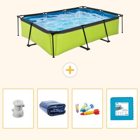 Exit-toys Piscine Exit Rectangulaire - 300x200x65 cm - 5-pièces S229 (1/5)