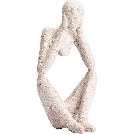 Décoration de bureau européenne en résine - Sculpture abstraite de penseurs - Statue décorative pour la maison (51410) (1/5)