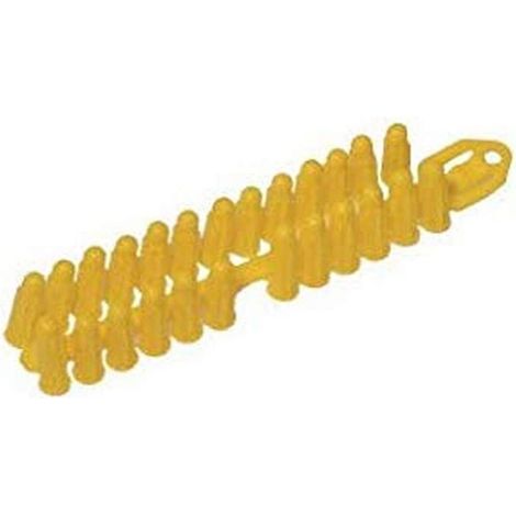 Cheville Aggrip, 8mm, Jaune, Boîte de 100