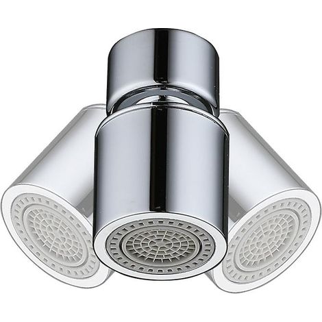 Aérateur de robinet de cuisine pivotant à 360° avec filtre de pommeau de douche réglable à 2 modes (1/5)