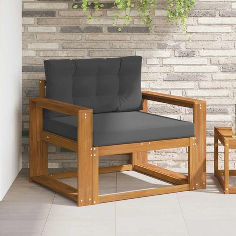Outdoor Mittelsofa Massivholz Akazie Natur (1/5)