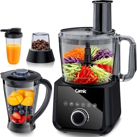 Robot Cuisine Multifonction 1500W - Compact Robot Culinaire avec Bol 2.5L, 6 Fonctions, Disque 3 en 1, Assemblage facile pour une Variété de Tâches de Cuisine (1/5)