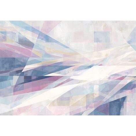 Moderne Fototapete Blau Abstrakt – Großformat Wandtapete 150x105 cm – Design für Wohnzimmer & Schlafzimmer