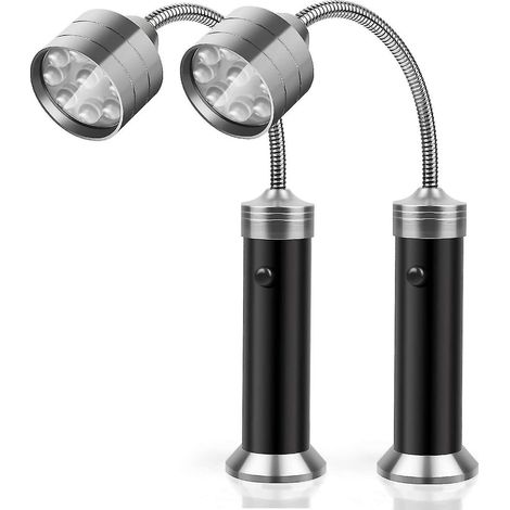 Lampe de barbecue à LED ultra-lumineuse avec base magnétique Lampe de barbecue LED à col de cygne flexible 360° résistante aux intempéries Lampe torche LED (1/5)