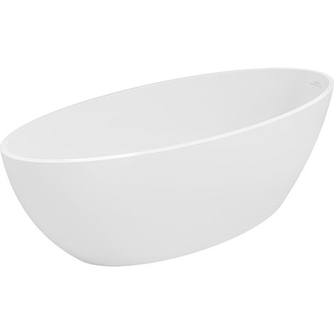 Mexen Prato vasca da bagno autoportante in conglomerato 170 x 70 cm, bianco opaco - 57251707000 (1/3)