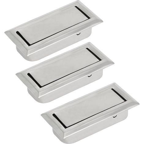 Home Office Schublade Kommode Metall Versteckter Ziehgriff Silber Ton 3pcs (7e07beef82e0de38d0878dbf (1/5)