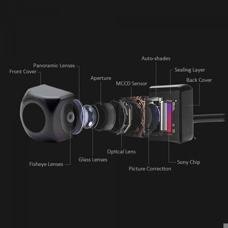 Camera de Recul - WiFi - Vue Arriere - Etanche - 12 V - Pour Smartphones iPhone et Android - Enregistrement Video - Grand Angle (1/5)