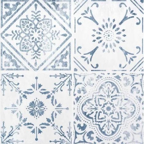 d-c-fix Piastrelle Vintage Blu 30,5 x 30,5 cm Autoadesive (1/3)