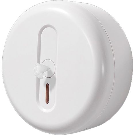 Wall-Mounted Toilet Paper Dispenser, Central Pull-Out Plastic Toilet Paper Holder with Large Roll Capacity, Ideal for Bathrooms, Hotels, Restaurants, etc. (1/5)