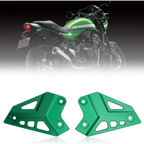 Panneau de garniture de repose-pieds arrière de moto, KAWASAKI Z900, 2017-2021, vert. (1/5)