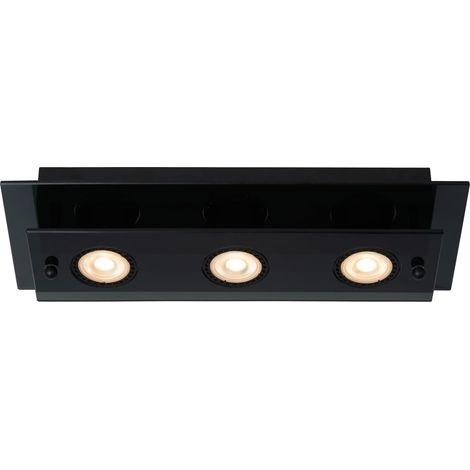Plafonnier Lucide Okno noir rectangulaire 35cm 3xGU10 (1/2)