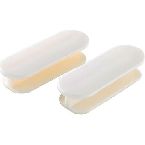 ZOLGINAH - 2 Maniglie autoadesive per mobili, finestre, cucina e porte scorrevoli, colore bianco (1/5)