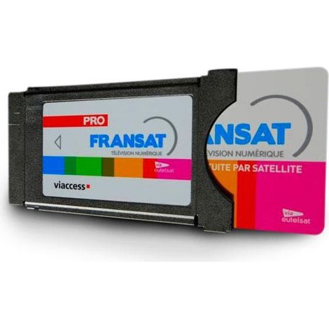 Module CAM PCMCIA PRO + Carte FRANSAT pour Collectivité Immeuble Habitat