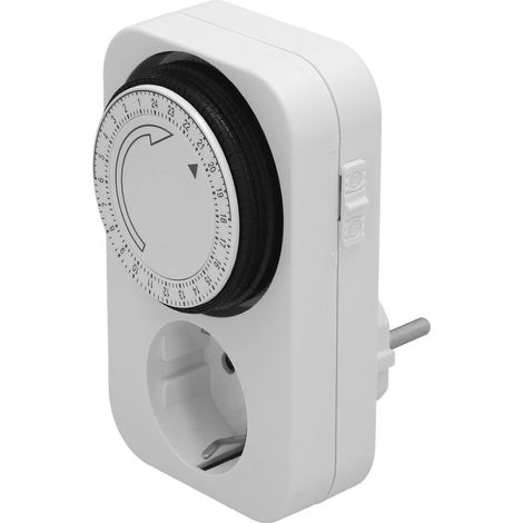 Programmatore di prese analogiche (16A 240V IP20) con otturatore di sicurezza (1/5)