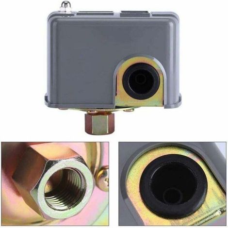 Pressostat de pompe à eau - - - Ressort réglable - Auto-amorçante - Réglage 0,8–1,6 bar (40–60 PSI) (1/4)