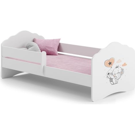 Letto per bambini FALA con sponda 160x80 Elefante