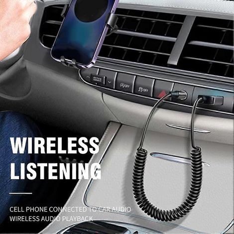 Récepteur audio Bluetooth 5.2 stéréo, dongle USB vers prise AUX 3,5 mm, kit mains libres sans fil pour voiture, amplificateur de haut-parleurs. (1/5)