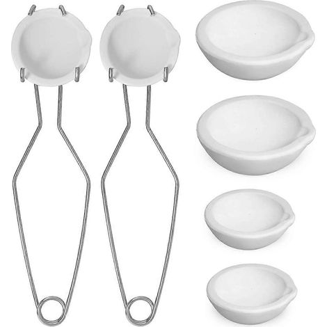8-teiliges Schmelz- und Gießset, bestehend aus 2,3-Zoll-Quarztiegeln und 2,8-Zoll-