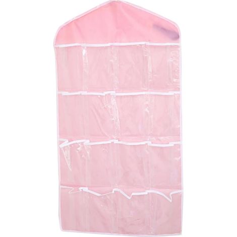 Paquet de Rangement Suspendu Organiseur Pratique à Suspendre à 16 Compartiments en Polyester pour Sous-vêtements et Chaussettes Porte pour Chambre (1/5)