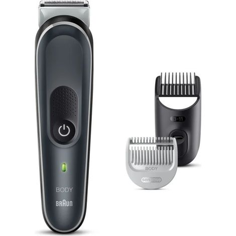 Cortapelos Inalámbrico BRAUN BG 5340 Negro, Plata (1/5)