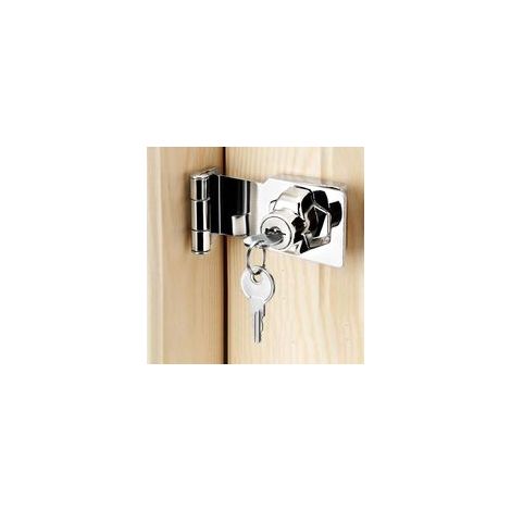 (Silver Right Angle 3 Inch)cadenas à loquet porte en avec différentes clés, moraillon de verrouillage, serrure boîte aux lettres, fermoir cadenas serrure placard verrou porte pour tiroir (1/5)