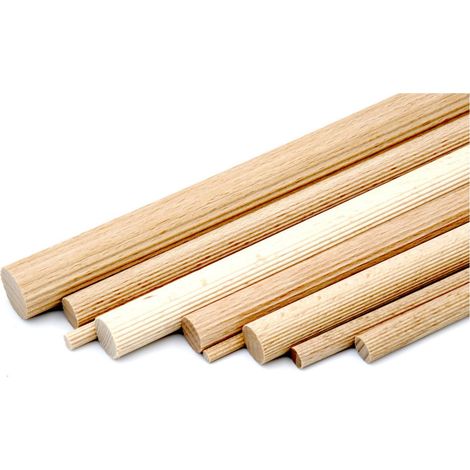 facett Langholzdübel 10 x 50mm Buche geriffelt (1/3)