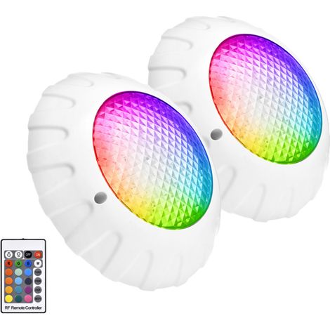PAR56 Unterwasser-LED-Scheinwerfer, 36W RGB-Poolbeleuchtung, IP68 wasserdicht, Fernbedienung und Timer (2/4/6 h)