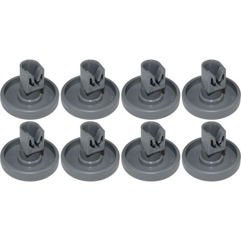 Dishwasher Lower Basket Rack Wheels Grey For AEG Electrolux Zanussi X 8