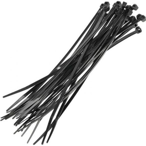 FASCETTA FASCETTE DI CABLAGGIO IN NYLON NERA Cf. 100 pz - Varie Misure 3.6x300 mm