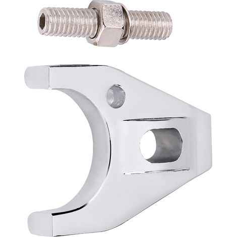 Étrier de fixation en aluminium chromé pour distributeur SBC BBC SB BB HEI Chevrolet (1/5)
