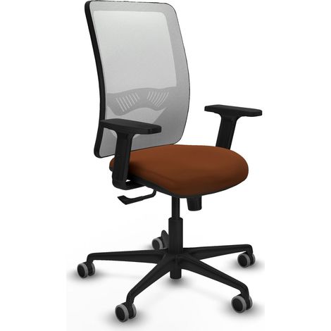 Silla de oficina piqueras y crespo Zulema marrón polipiel (1/2)